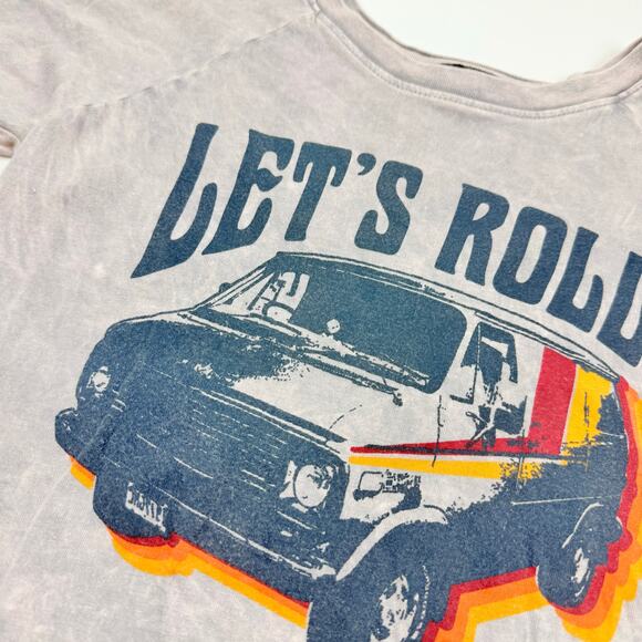 Tiny Whales Let’s Roll Tee, Size 8 - Picture 3 of 4